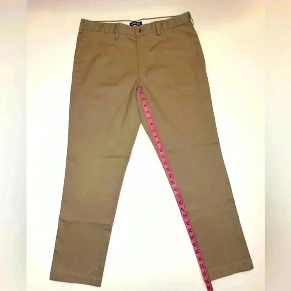 LANDS’ END men’s Slim Fit Khaki Pants Size- 33 - Picture 3 of 9